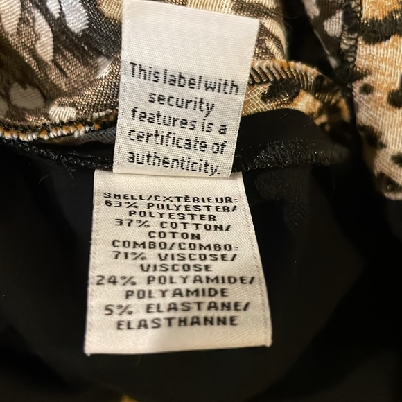 Diane von Furstenberg Beige Leopard Print Pencil Skirt w/ Black Back - Picture 11 of 11